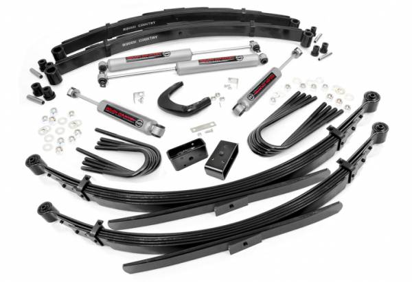 Rough Country - 6 Inch Suspension Lift System 56 Inch Rear Springs 77-91 C20/K20 Suburban Rough Country