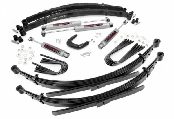 Rough Country - 6 Inch Suspension Lift System 52 Inch Rear Springs 77-87 C20/K20/C25/K25 Rough Country