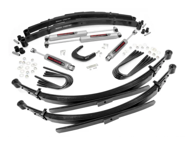 Rough Country - 6 Inch Suspension Lift System 52 Inch Rear Springs 73-76 C10/K10 73-76 K5 Blazer Rough Country