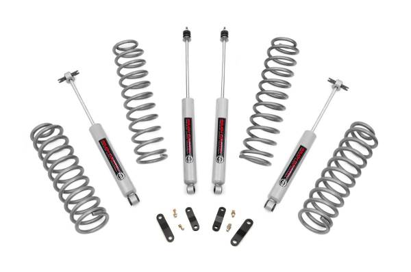 Rough Country - 2.5 Inch Jeep Suspension Lift Kit 07-18 Wrangler JK W/Preminum N3 Shocks Rough Country