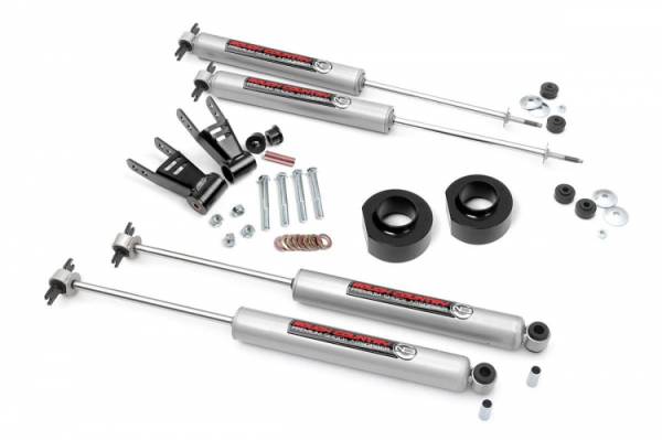 Rough Country - 1.5 Inch Suspension Lift Kit 84-01 Jeep Cherokee XJ Rough Country