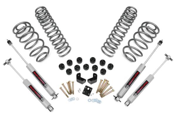 Rough Country - 3.75 Inch Jeep Combo Lift Kit Preminum N3 Shocks 6 Cyl 97-06 Wrangler TJ Rough Country