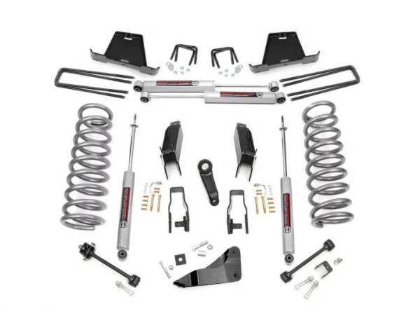Rough Country - 5 Inch Suspension Lift Kit Gas 09-10 Dodge Ram 3500/2500 Mega Cab Rough Country