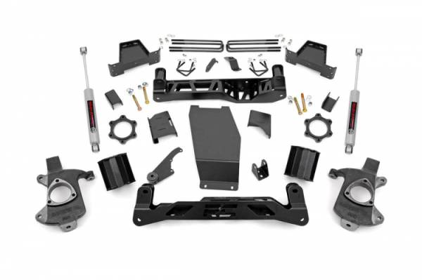 Rough Country - 6 Inch Suspension Lift Kit w/N3 14-18 Silverado/Sierra 1500 4WD Cast Steel Rough Country