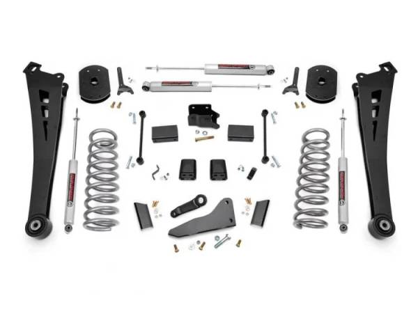 Rough Country - 5 Inch Suspension Lift Kit Coil Springs Radius Arms 14-18 RAM 2500 4WD Diesel Rough Country