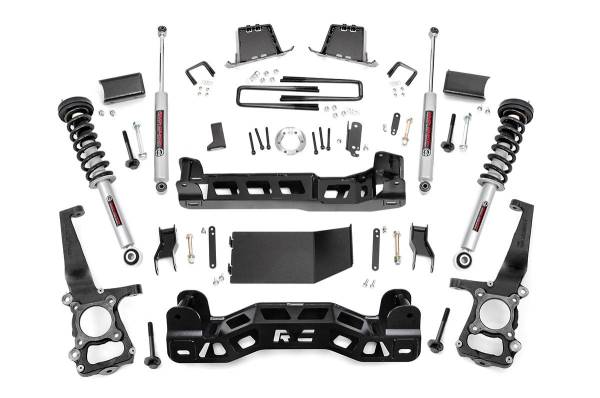 Rough Country - 6 Inch Suspension Lift Kit Lifted N3 Struts 11-14 F-150 4WD Rough Country
