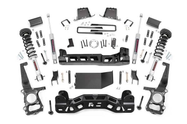 Rough Country - 6 Inch Suspension Lift Kit Lifted Struts 14 F-150 4WD Rough Country