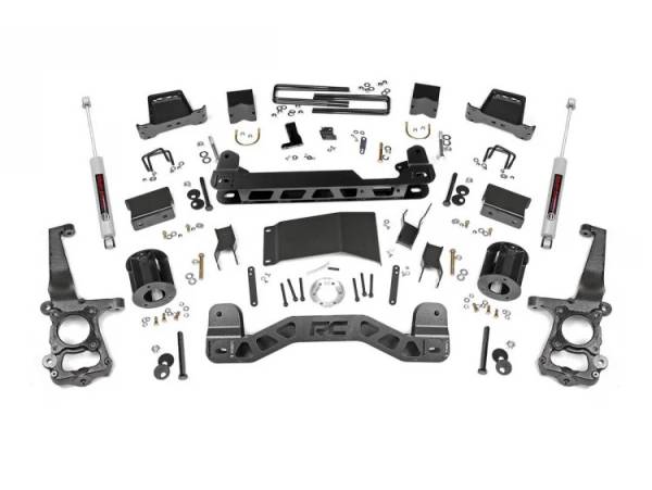 Rough Country - 6 Inch Suspension Lift Kit Lifted Struts 15-20 F-150 4WD Rough Country