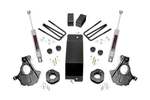 Rough Country - 3.5 Inch Suspension Lift Knuckle Kit 14-18 Silverado/Sierra 1500 4WD Aluminum & Stamped Steel Rough Country