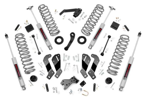 Rough Country - 3.5 Inch Jeep Suspension Lift Kit Control Arm Drop 07-18 Wrangler JK Unlimited Rough Country