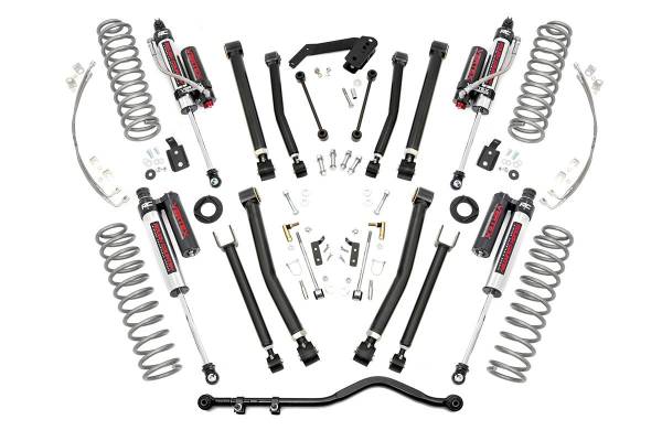 Rough Country - 4 Inch Jeep X-Series Suspension Lift Kit Vertex 07-18 Wrangler JK Unlimited Rough Country