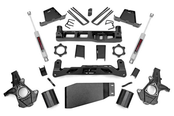 Rough Country - 7.5 Inch Suspension Lift Kit Strut Spacer 07-13 Silverado/Sierra 1500 Rough Country