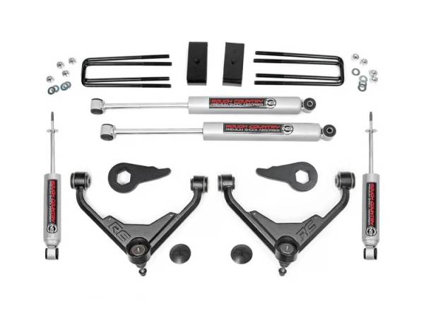 Rough Country - 3 Inch Suspension Lift Kit 01-10 2500/3500 PU/SUV 2WD/4WD FK & FF RPO Rough Country