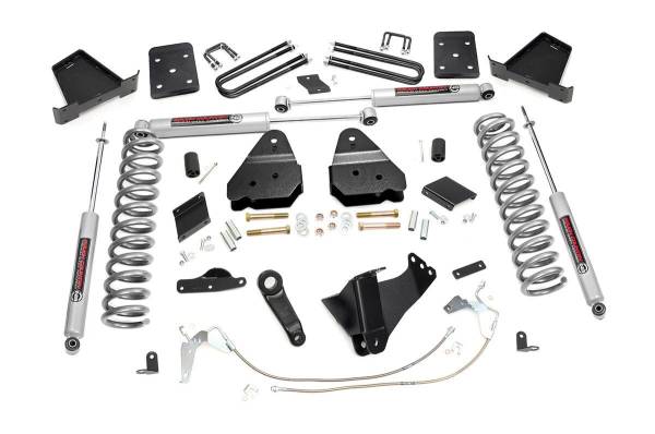 Rough Country - 6 Inch Suspension Lift Kit 15-16 F-250 Gas No Overloads Rough Country