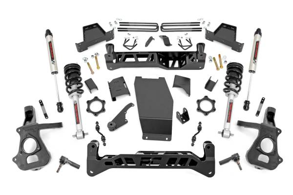 Rough Country - 7 Inch Suspension Lift Kit Lifted Struts/V2 Shocks 14-18 Silverado/Sierra 1500 4WD Aluminum/Stamped Steel Rough Country