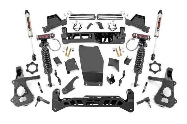 Rough Country - 7 Inch Suspension Lift Kit Vertex/V2 14-18 Silverado/Sierra 1500 4WD Aluminum/Stamped Steel Rough Country