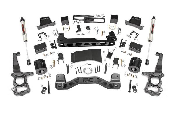 Rough Country - 6 Inch Suspension Lift Kit w/V2 Shocks 15-20 F-150 4WD Rough Country