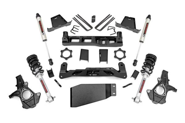 Rough Country - 7.5 Inch Suspension Lift Kit Lifted Struts & V2 Shocks 07-13 Silverado/Sierra 1500 Rough Country