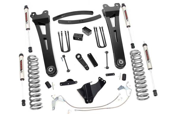 Rough Country - 6 Inch Suspension Lift Kit Radius Arms w/V2 Shocks 08-10 F-250/350 4WD Diesel Rough Country