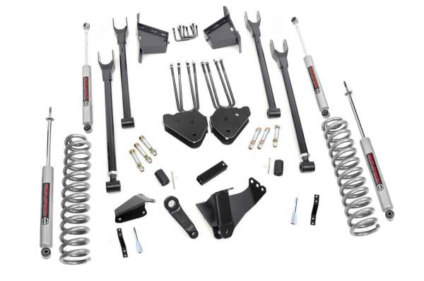 Rough Country - 8 Inch Ford 4-Link Suspension Lift Kit w/N3 Shocks 05-07 F-250/350 4WD Diesel Rough Country