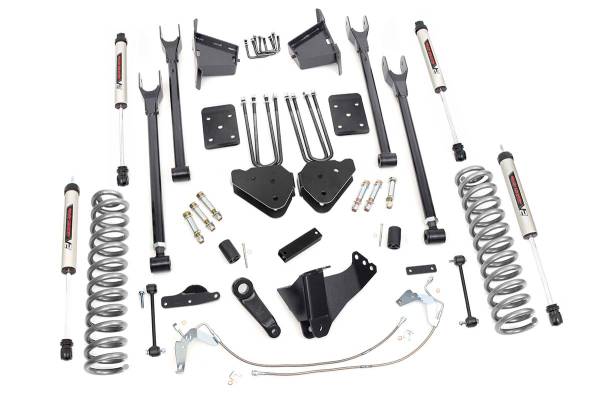 Rough Country - 8 Inch Suspension Lift Kit 4-Link w/V2 Shocks 08-10 F-250/350 4WD Rough Country