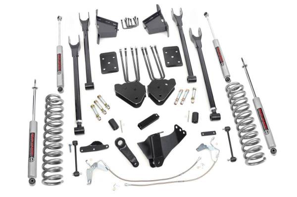 Rough Country - 8 Inch Suspension Lift Kit 4-Link w/N3 Shocks 08-10 F-250/350 4WD Rough Country