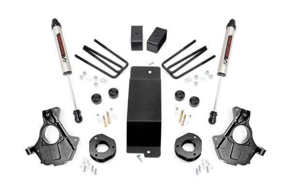 Rough Country - 3.5 Inch Suspension Lift Knuckle Kit w/V2 Monotube 07-13 Silverado/Sierra 1500 4WD Cast Steel Rough Country