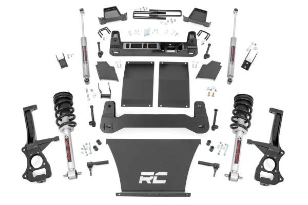 Rough Country - 6 Inch Suspension Lift Kit Lifted Struts 19-20 Silverado 1500 4WD/2WD Rough Country