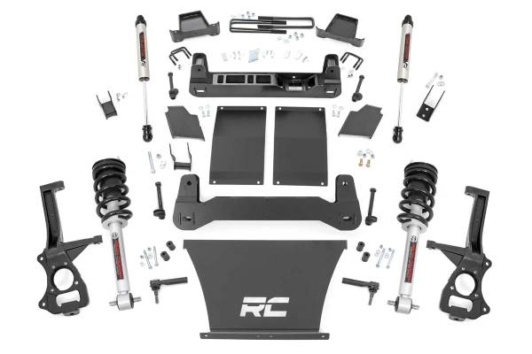 Rough Country - 6 Inch Suspension Lift Kit Lifted Struts & V2 19-20 Silverado 1500 4WD/2WD Rough Country