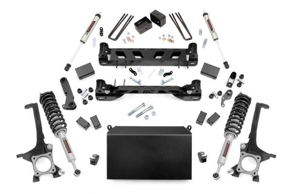 Rough Country - 6 Inch Toyota Suspension Lift Kit Lifted N3 Struts & V2 Shocks 07-15 Tundra Rough Country