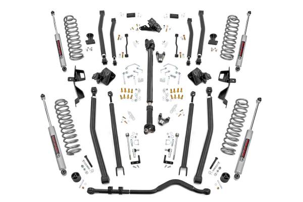 Rough Country - 4 Inch Long Arm Suspension Lift Kit w/N3 Shocks 18-20 Wrangler JL 4 Door Rough Country