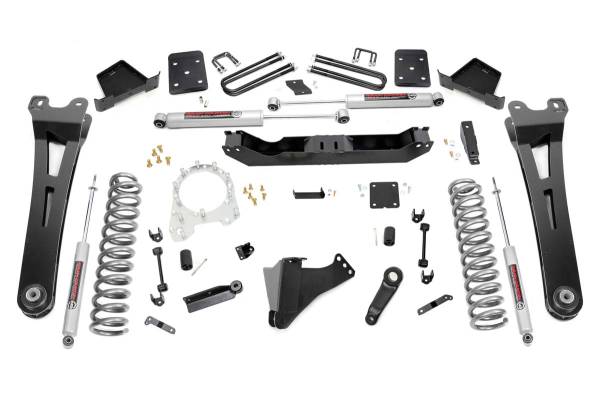 Rough Country - 6 Inch Suspension Lift Kit w/Radius Arms 17-19 F-250/350 4WD Diesel 4 Inch Axle w/Overloads Rough Country
