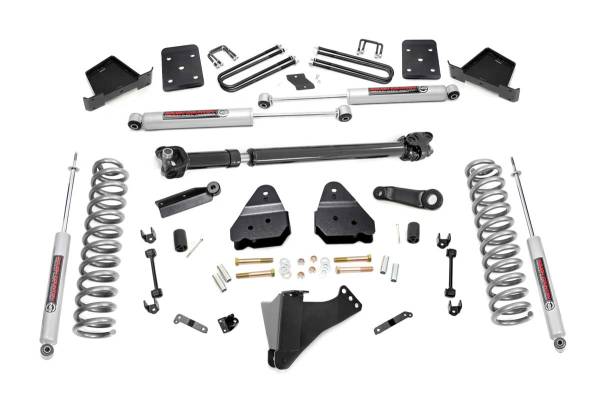 Rough Country - 6 Inch Suspension Lift Kit w/Front Drive Shaft 17-19 F-250 4WD w/Overloads Diesel Rough Country