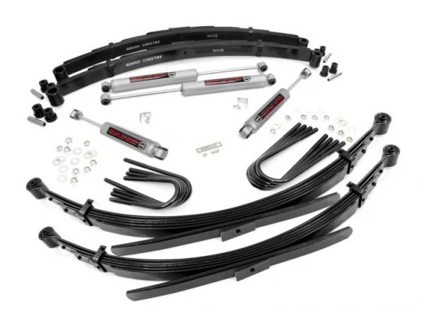 Rough Country - 2 Inch Suspension Lift System 52 Inch Rear Springs 73-76 C10/K10/K5 Blazer/C15/K15/Jimmy Rough Country