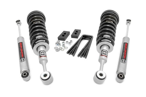 Rough Country - 2 Inch Ford Strut Leveling Kit w/N3 Shocks 04-08 F-150 Rough Country