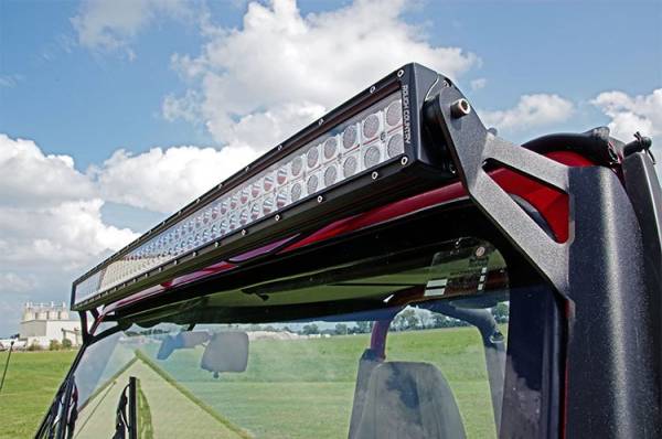 Rough Country - Jeep 50 Inch Straight LED Light Bar Upper Windshield Mounts 87-95 YJ Rough Country