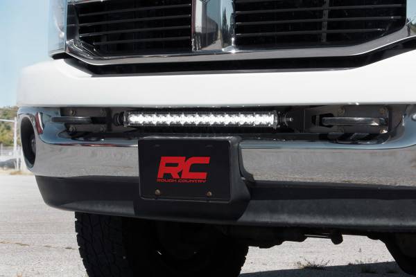Rough Country - Dodge 20 Inch LED Light Bar Hidden Bumper Mounts 03-18 RAM 2500/3500 Rough Country