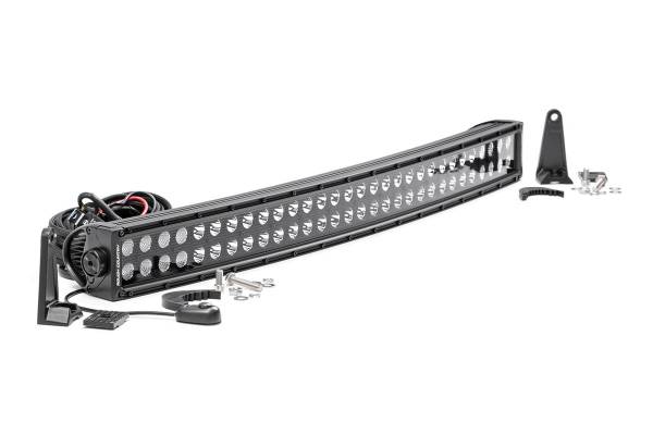 Rough Country - 30 Inch Curved CREE LED Light Bar Dual Row Black Series Rough Country