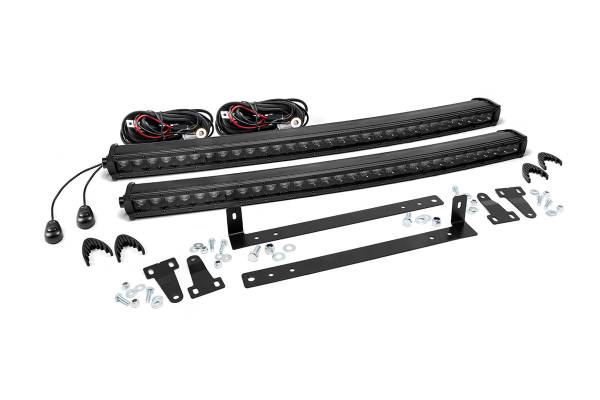 Rough Country - Ford 30 Inch Dual LED Grille Kit Black Series 09-14 F-150 Rough Country