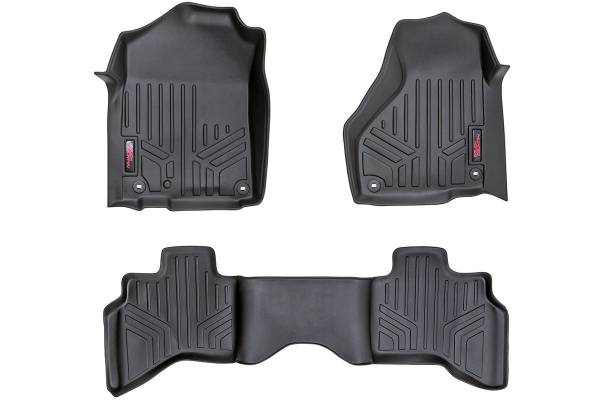 Rough Country - Heavy Duty Floor Mats Front/Rear-02-08 Dodge RAM 1500 Quad Cab Rough Country