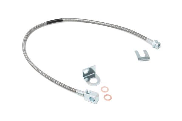 Rough Country - Jeep Rear Stainless Steel Brake Line 4-6 Inch TJ/YJ/XJ Rough Country