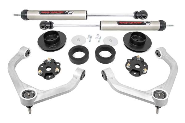 Rough Country - 3.5 Inch Ram Bolt-On Lift Kit w/ Rear V2 Shocks 19-20 Ram 1500 4WD Rough Country