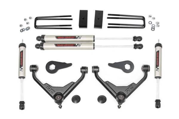 Rough Country - Silverado 2500/3500/Suburban 3 Inch GM Suspension Lift Kit For 01-10 Silverado 2500/3500/Suburban FK and FF RPO Rough Country