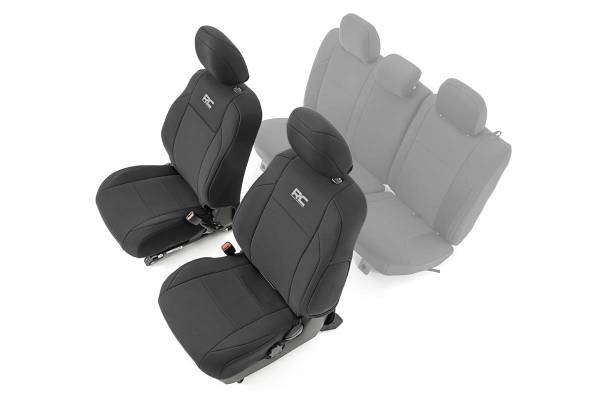 Rough Country - Tacoma Neoprene Front Seat Covers For 16-Pres Toyota Tacoma Crew Cab Rough Country