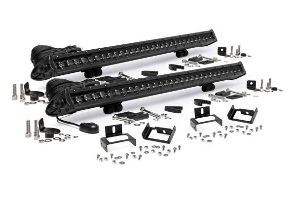 Rough Country - Ford F-250/F-350 30 Inch Black Series Cree LED Grille Kit Pair For 11-16 Ford F-250/F-350 Rough Country