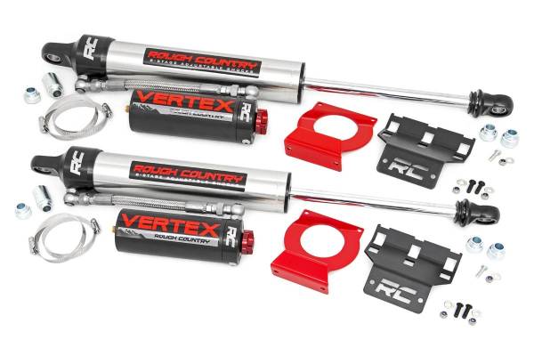 Rough Country - Jeep Front Adjustable Vertex Shocks (18-20 Wrangler JL For 6.0 Inch Lifts) Rough Country