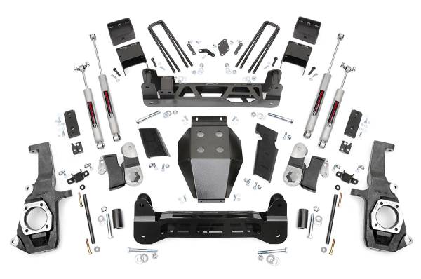 Rough Country - 5.0 Inch GM NTD Suspension Lift Kit (11-19 2500HD/3500HD) Rough Country
