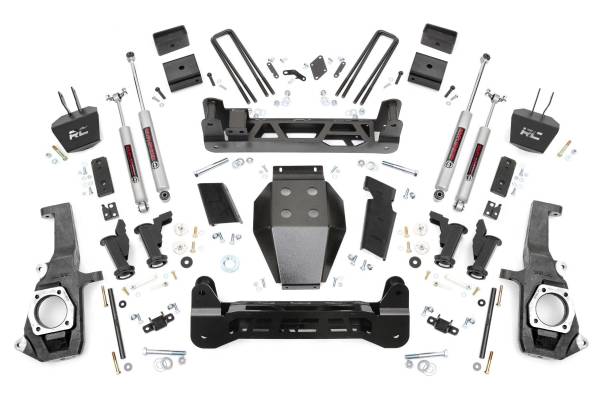 Rough Country - 5.0 Inch GM Torsion Bar Drop Suspension Lift Kit (11-19 2500HD/3500HD) Rough Country