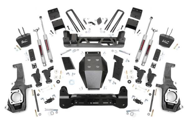 Rough Country - 7.5 Inch GM Torsion Bar Drop Suspension Lift Kit (11-19 2500HD/3500HD) Rough Country