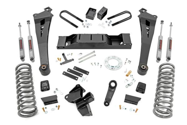 Rough Country - 5.0 Inch Dodge Radius Arm Suspension Lift Kit w/AISIN Transmission (19-20 Ram 3500 4WD Diesel) Rough Country